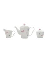 3 peças wolff borboletas de porcelana