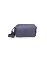 Bolsa feminina transversal perolada roxo