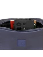 Bolsa feminina transversal perolada roxo