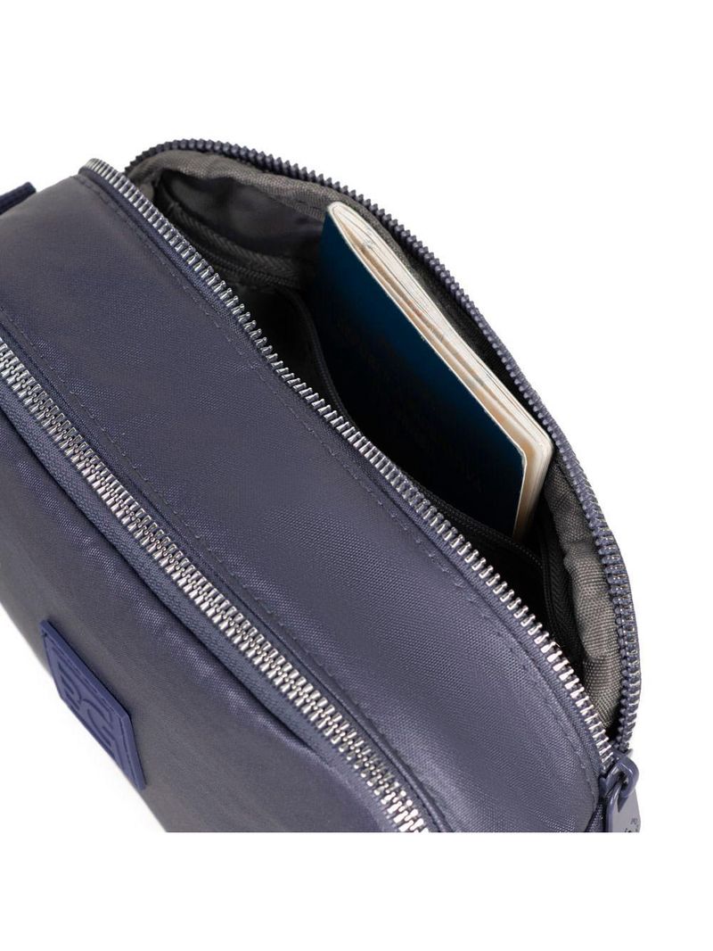 Bolsa feminina transversal perolada roxo