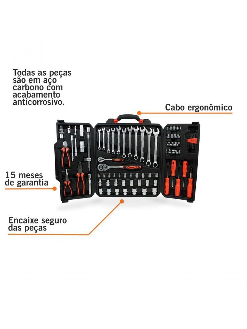 Jogo De Ferramentas Famastil 110 Peças Com Estojo