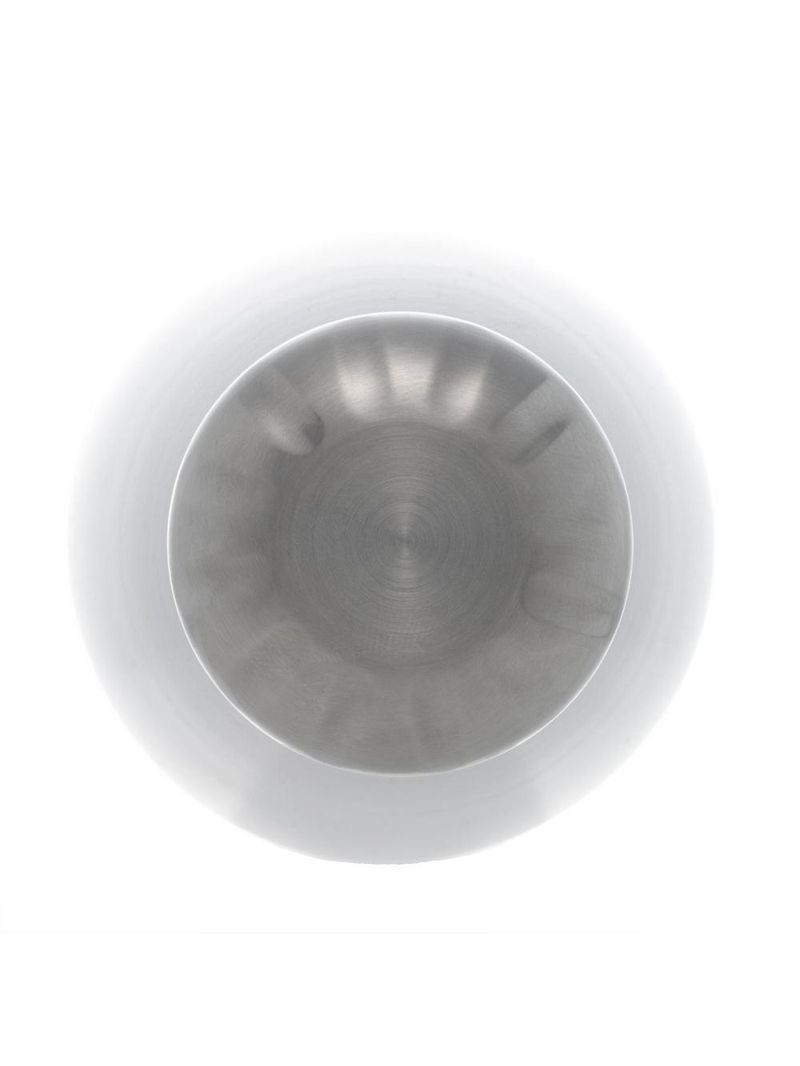 Garrafa térmica wolff ice de aço inox parede dupla branca