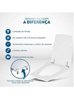 Tampa De Vaso Nuage Branco Para Bacia Incepa