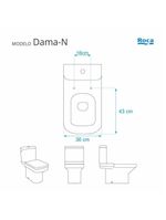 Assento Sanitário Poliester Dama-n Branco Para Louça Roca