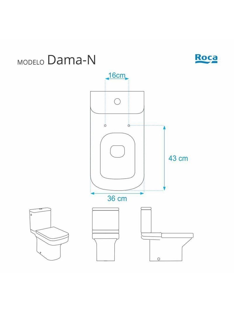 Assento Sanitário Poliester Dama-n Branco Para Louça Roca