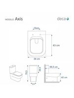 Assento Sanitário Poliéster Axis Branco