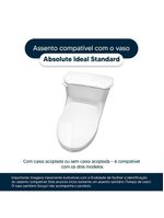 Assento Sanitário Absolute Bone (bege Claro) Para Vaso Ideal Standard