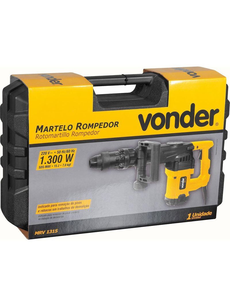 Kit Martelo Rompedor Mrv1315 15j - Vonder 220V