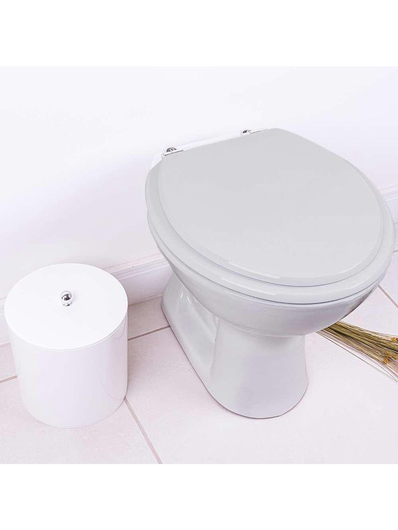 Assento Sanitario Poliester Sabara Cinza Claro Para Vaso Icasa