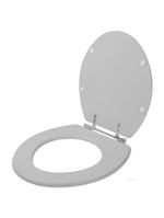 Assento Sanitario Poliester Sabara Cinza Claro Para Vaso Icasa