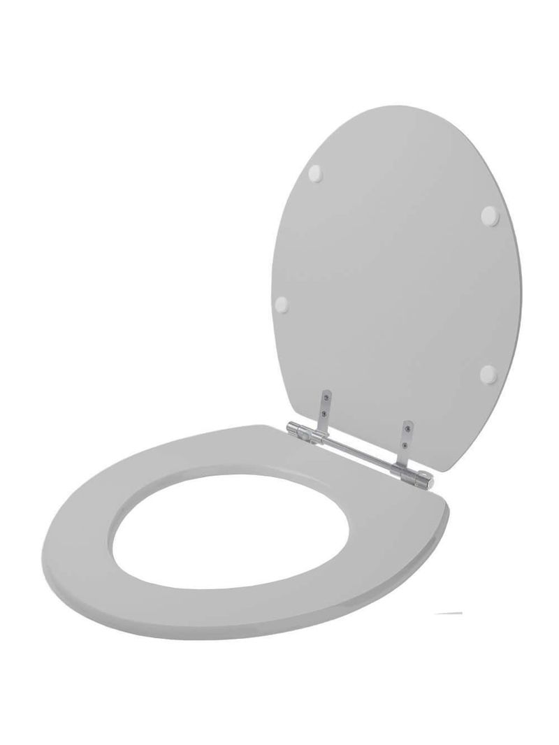 Assento Sanitario Poliester Sabara Cinza Claro Para Vaso Icasa