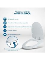 Tampa De Vaso Aloha Branco Para Bacia Celite