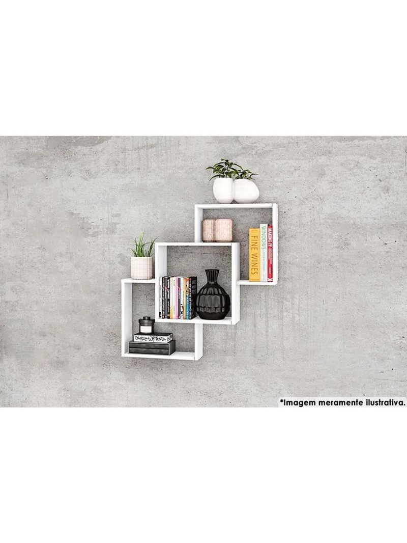 Cubos Decorativo Quarto Bebê Nicho Am 3080 Branco - Movelbento