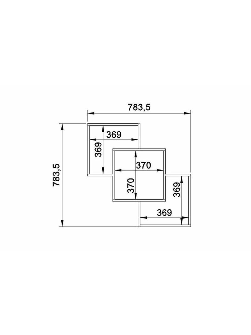 Cubos Decorativo Quarto Bebê Nicho Am 3080 Branco - Movelbento