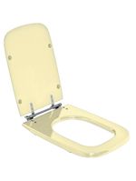 Tampa De Vaso Poliester Tivoli Bege Claro Para Bacia Ideal Standard