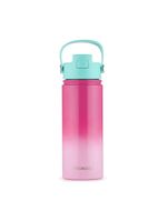 Garrafa térmica kids com canudo rosa 500ml