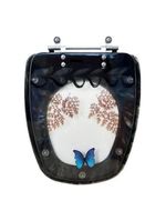 Tampa De Vaso Acrílico Decorada Monte Carlo Preto P-