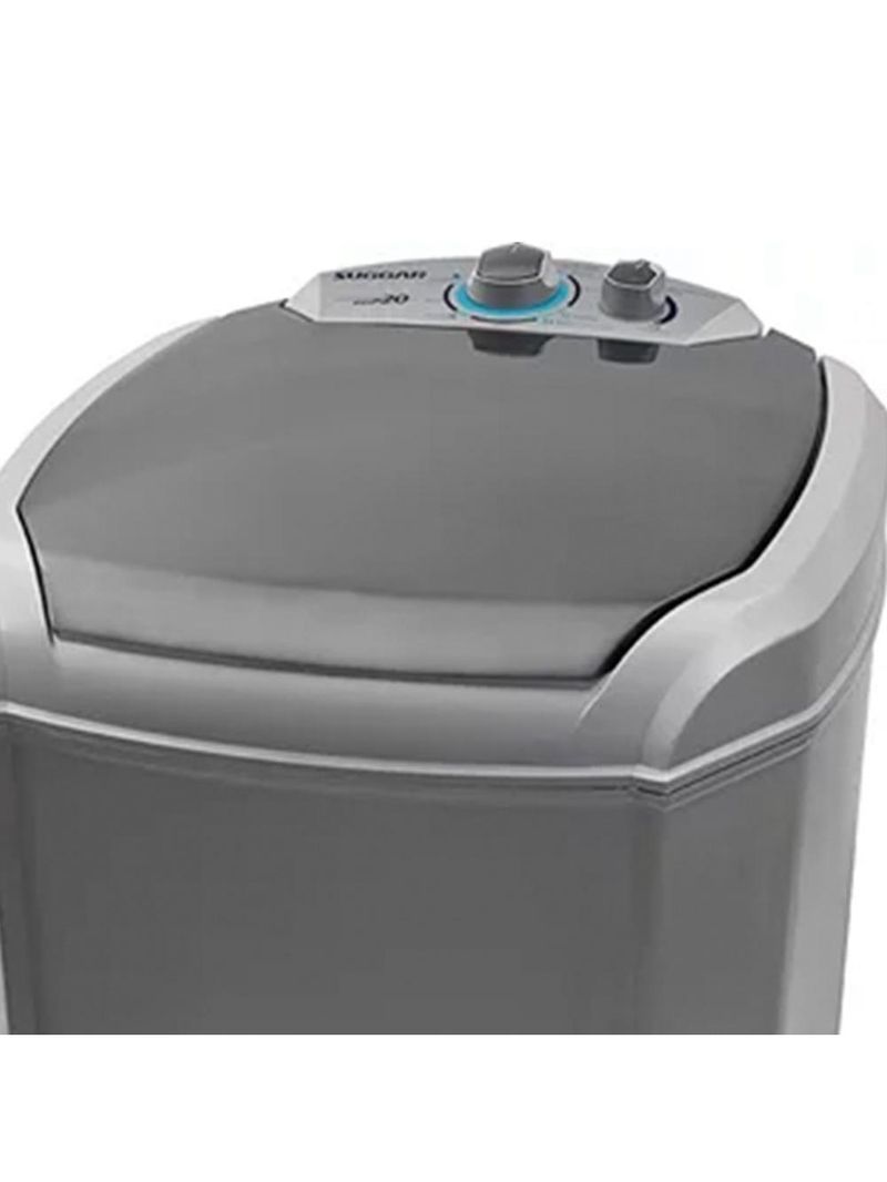 Tanquinho Suggar Lavamax Eco 20kg Semiautomático 127V Prata