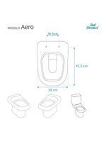 Assento Sanitario Aero Branco Para Vaso Ideal Standard