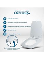 Assento Sanitario Aero Branco Para Vaso Ideal Standard
