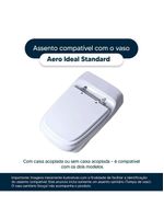 Assento Sanitario Aero Branco Para Vaso Ideal Standard