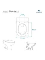 Assento Sanitario Montezzi Bege Claro Para Vaso Belize