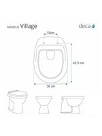 Assento Sanitario Village Rosa Floral Para Vaso Deca