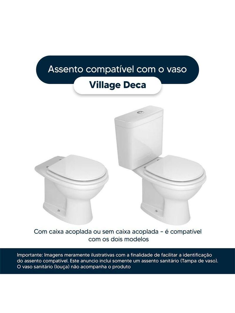 Assento Sanitario Village Rosa Floral Para Vaso Deca