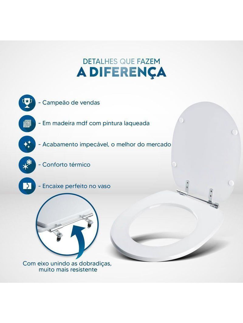 Assento Sanitario Village Rosa Floral Para Vaso Deca