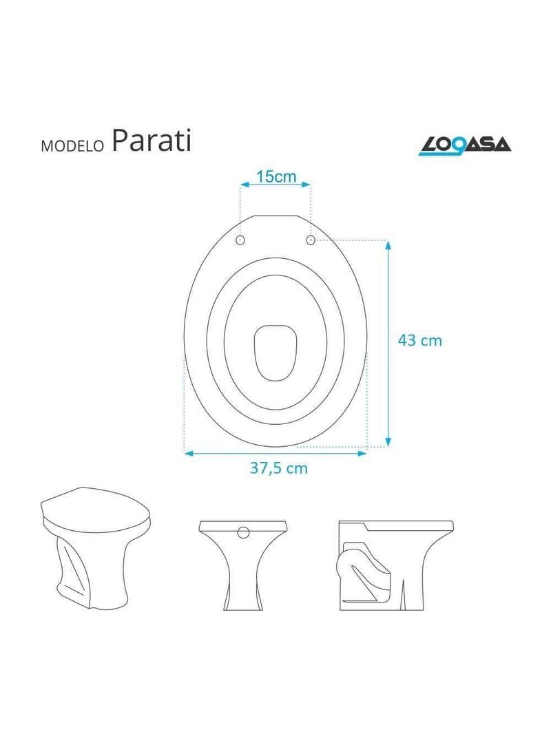 Assento Sanitario Poliester Decorado Borboleta Parati Preto Para Vaso Logasa