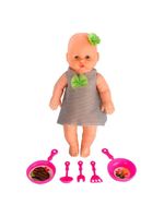 Boneca Babidu Papinha Com Acessórios De Cozinha