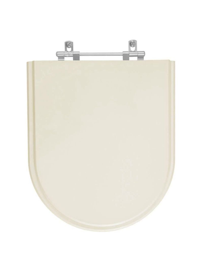 Assento Sanitario Poliester Carrara Creme Para Vaso Deca