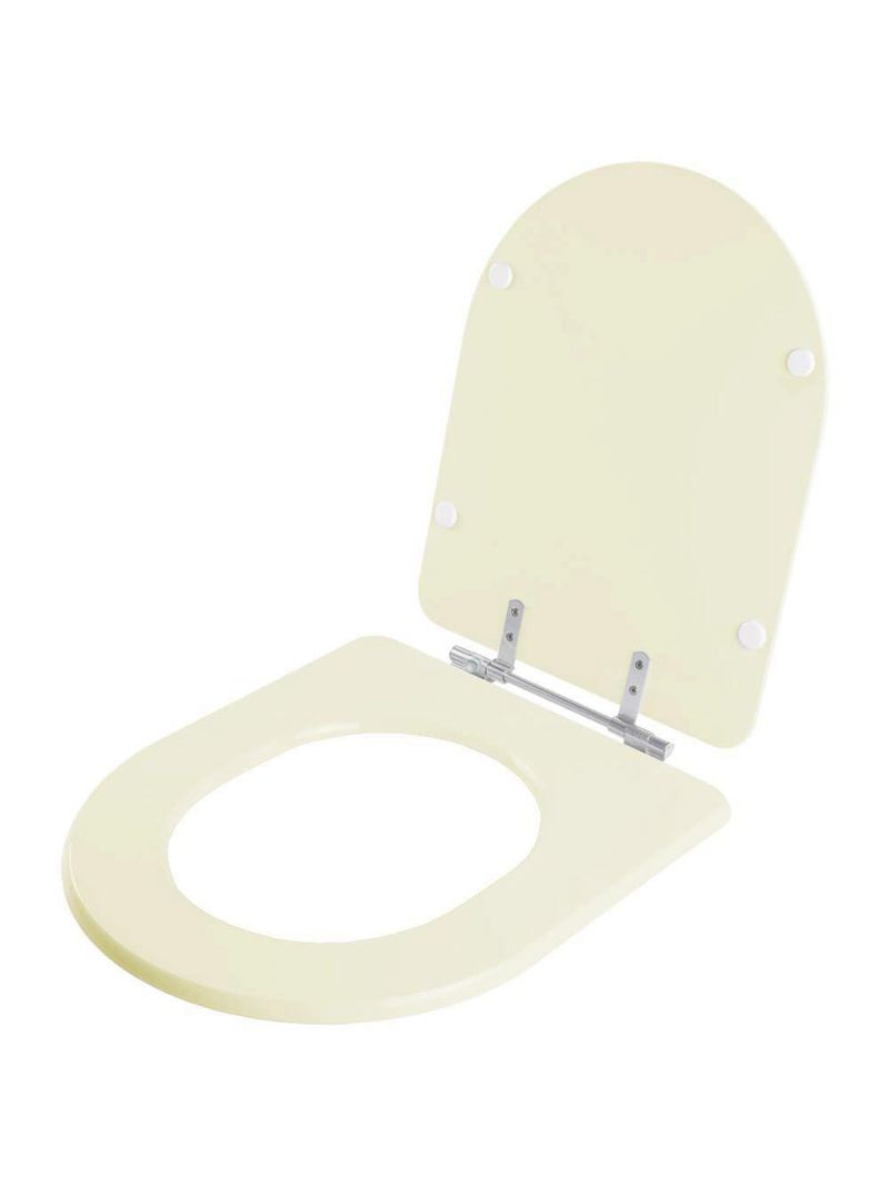Assento Sanitario Poliester Carrara Creme Para Vaso Deca