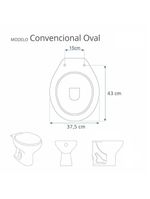 Assento Sanitário Poliéster Convencional Branco