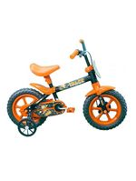 Bicicleta Infantil Track Arco Íris Aro-12 Preto/Laranja