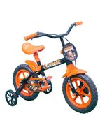 Bicicleta Infantil Track Arco Íris Aro-12 Preto/Laranja