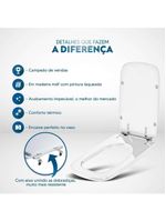 Assento Sanitário Tivoli Azul Cobalto Para Vaso Ideal Standard