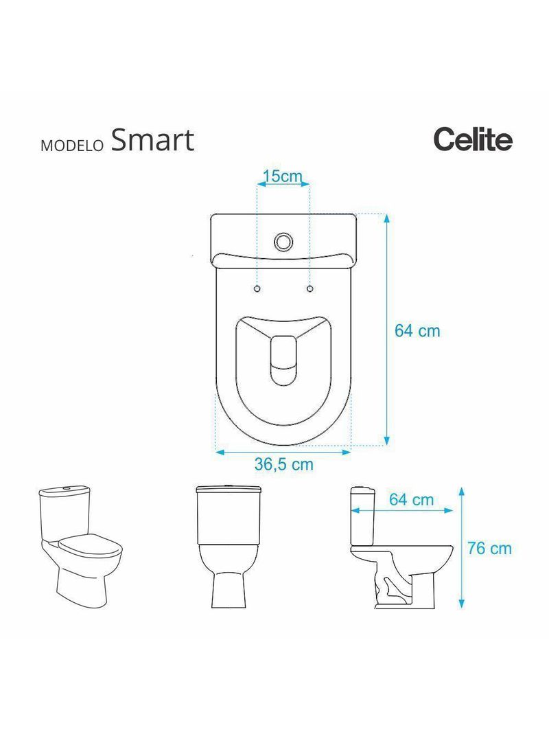 Tampa De Vaso Poliester Smart Bege Claro Para Bacia Celite