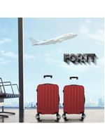 Kit Mala De Viagem ABS 2 Peças Adventure E Action Fortt Vermelha MAB01-VR
