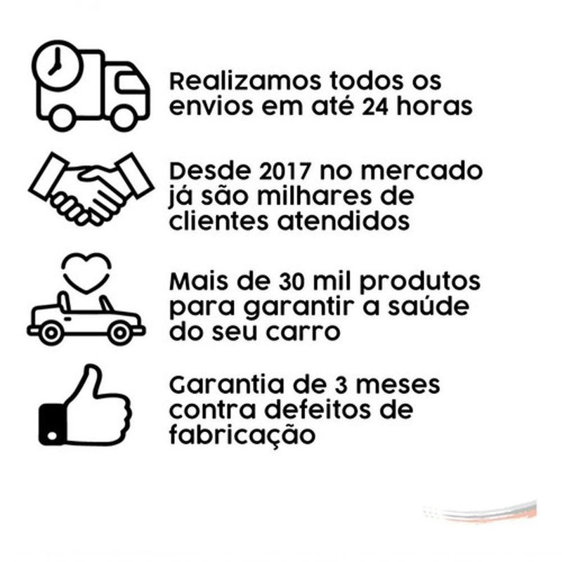 Amortecedor de Mola a Gás da Tampa do porta-malas Hilux Sw4 G3 Após 16 Compatível com Nissan Livina