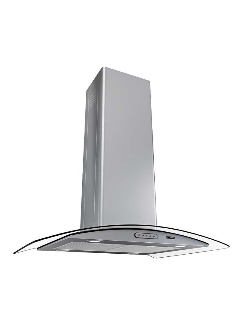 Coifa Ilha 75cm Vidro Curvo Fogatti Inox 110V