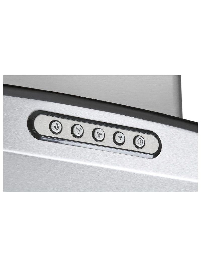 Coifa Ilha 75cm Vidro Curvo Fogatti Inox 110V