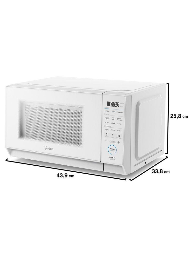 Micro-ondas Mastercook MHP20B 20 Litros Midea Branco 220V