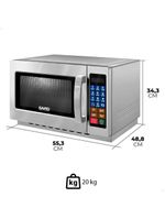 Micro-ondas Industrial Saro Em Aço Inox 34l Digital 220V 1000w Mc22