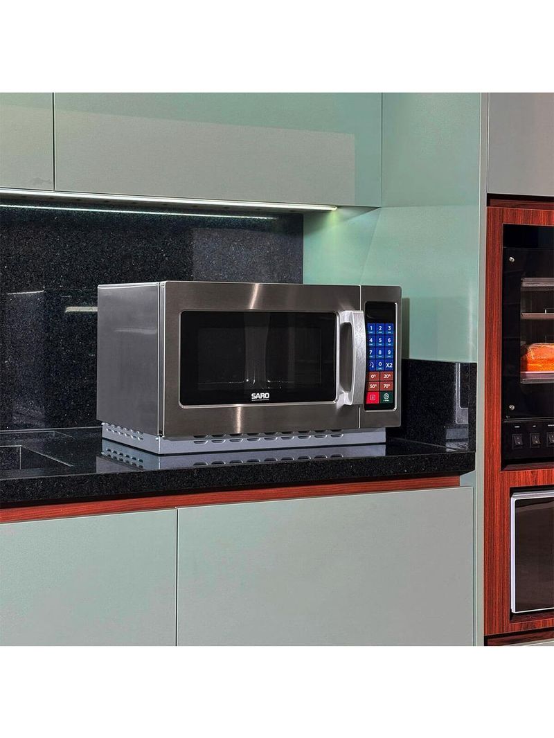 Micro-ondas Industrial Saro Em Aço Inox 34l Digital 220V 1000w Mc22