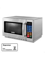 Micro-ondas Industrial Saro Em Aço Inox 34l Digital 220V 1000w Mc22