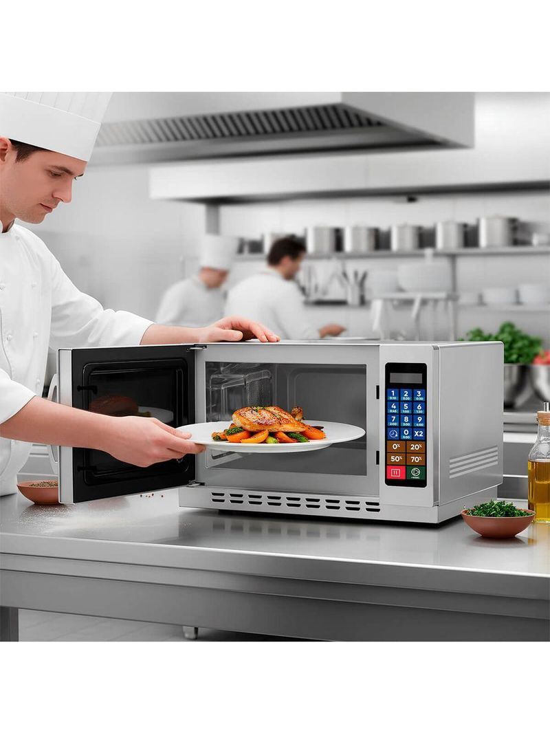 Micro-ondas Industrial Saro Em Aço Inox 34l Digital 220V 1000w Mc22