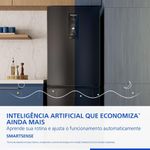 Geladeira Intuitive Panasonic Frost Free Inverter 475L Black Inox Look NR BB64PV2B NR BB64PV2BB 220V