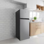 Geladeira Refrigerador HQ 230 Litros Duplex Defrost, Baixo Consumo A+++ Cinza HQ-230RDFS 110V