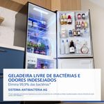 Geladeira Intuitive Panasonic Frost Free Inverter 475L Black Inox Look NR BB64PV2B NR BB64PV2BA 110V